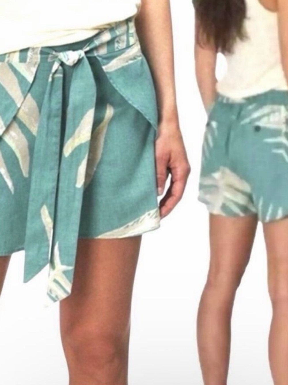 Patagonia Women's Garden Island Botanical Faux Wrap Shorts Size Medium